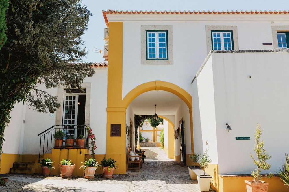 traditional Portuguese courtyard architecture at DOMA Portugal wedding venue