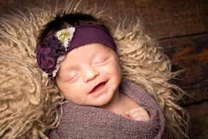 Oakville Photographer newborn session sleeping baby