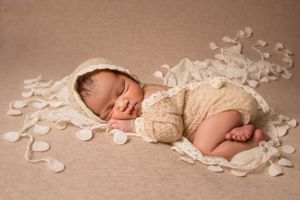 newborn session sleeping baby