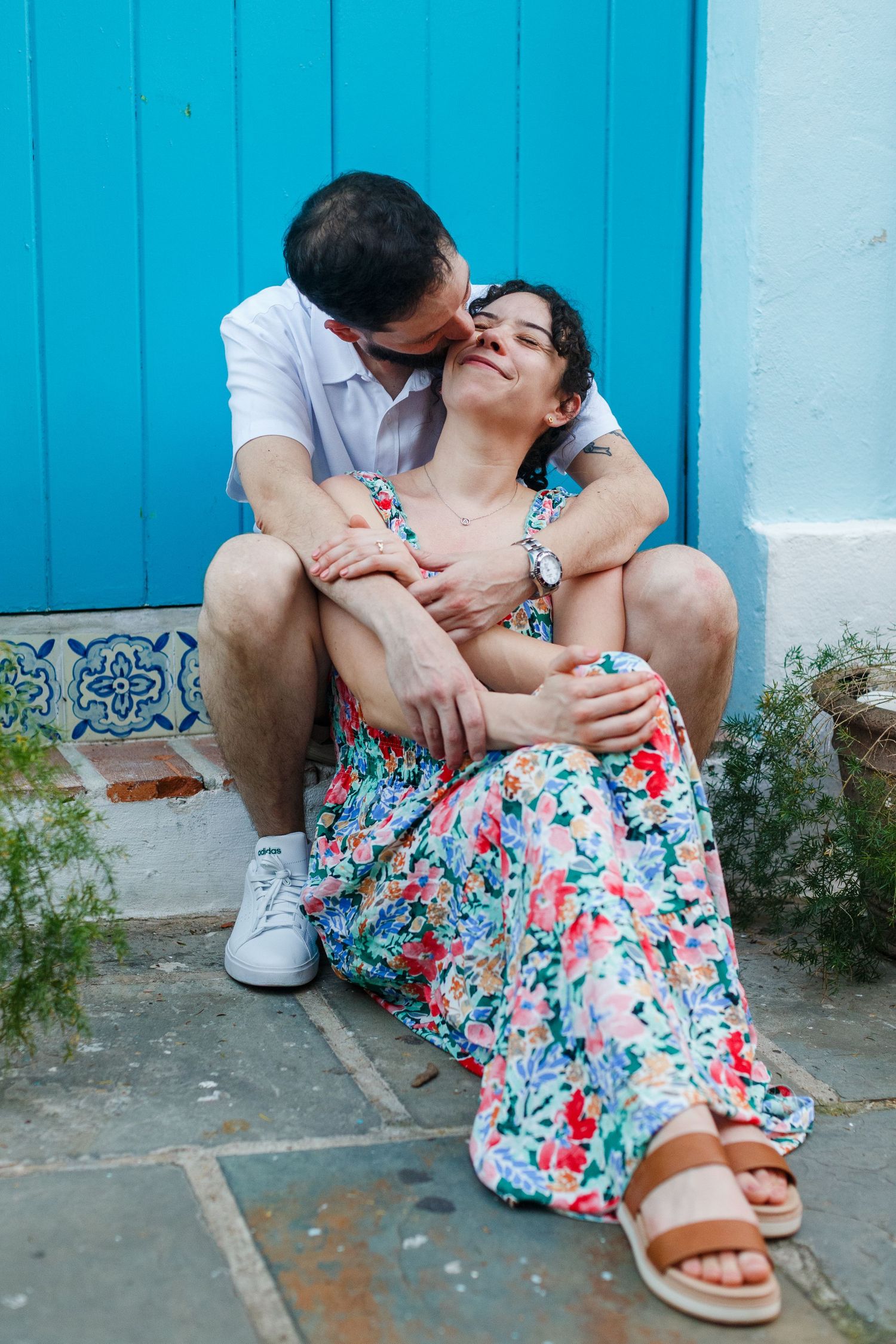 Couples portrait. Old San Juan, Puerto Rico.