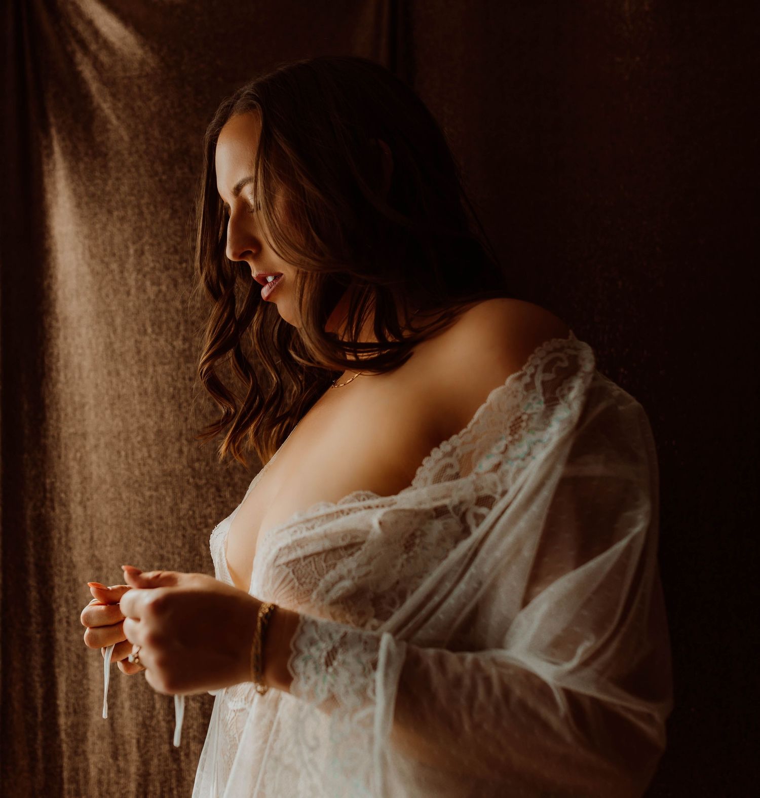 Luxury bridal boudoir photoshoot in Wisconsin.