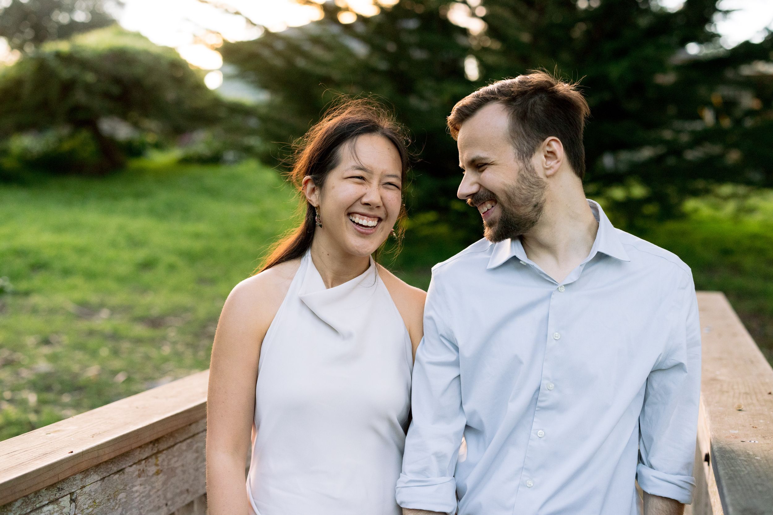 Monterey engagement portraits Lovers Point