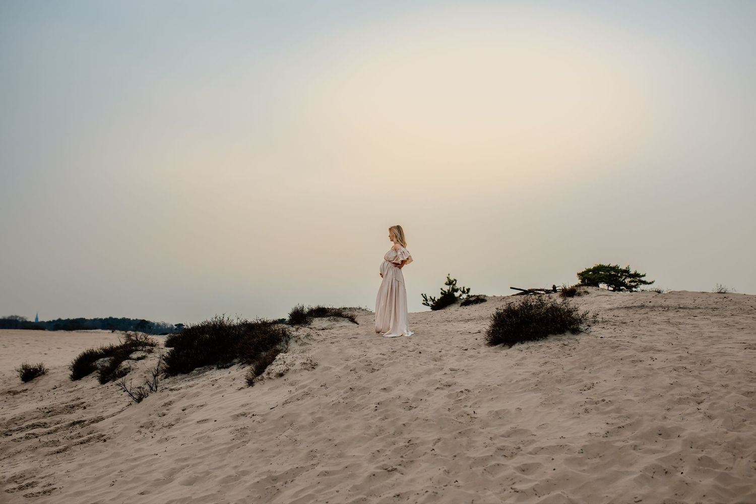 fotoshoot zwangerschap Laren heide