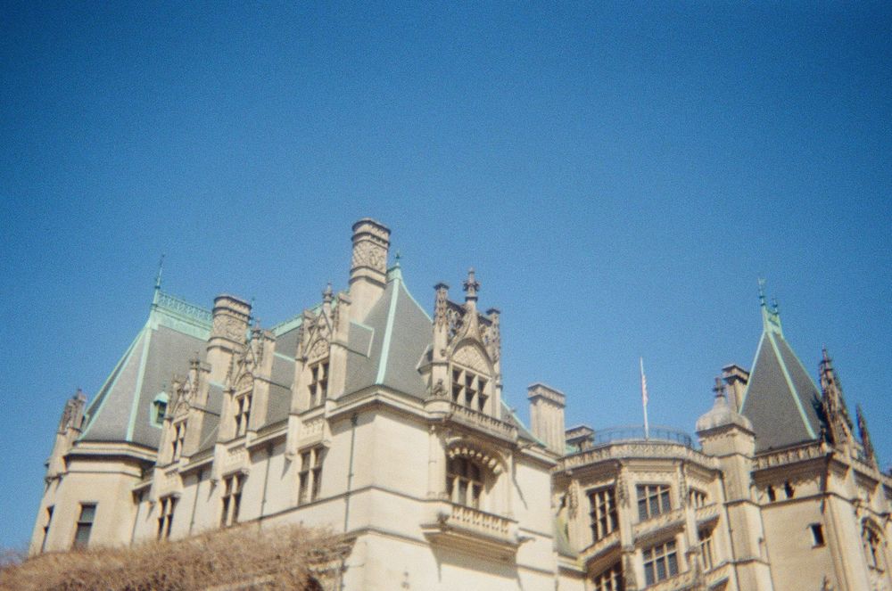 Film wedding photography at the Biltmore Estate in North Carolina