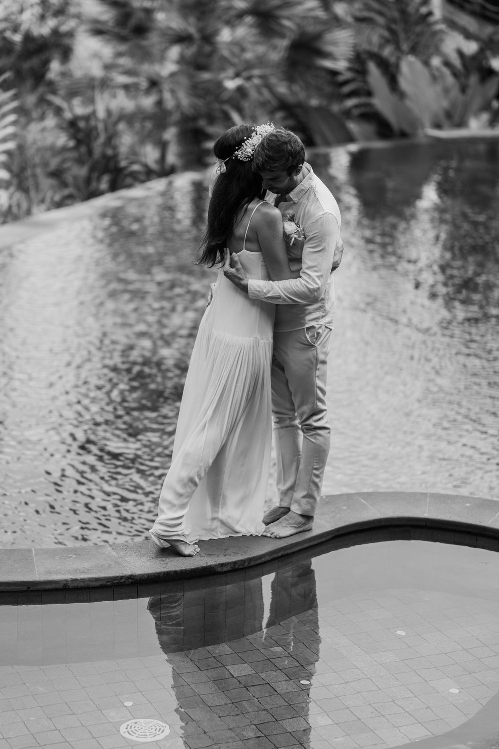Bali resort wedding photography with jungle view ceremony at The Kayon Valley Resort
