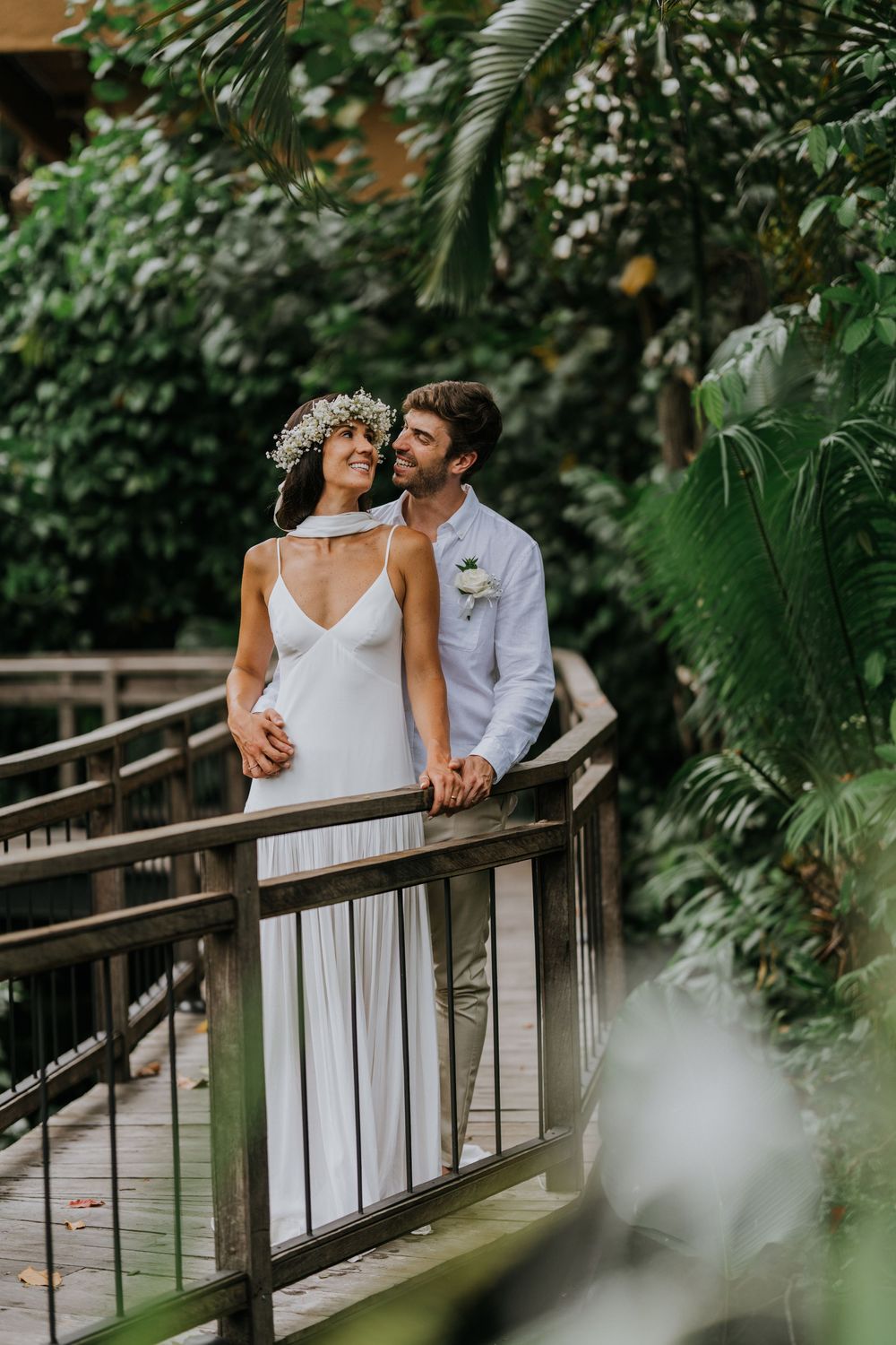 Bali resort wedding photography with jungle view ceremony at The Kayon Valley Resort