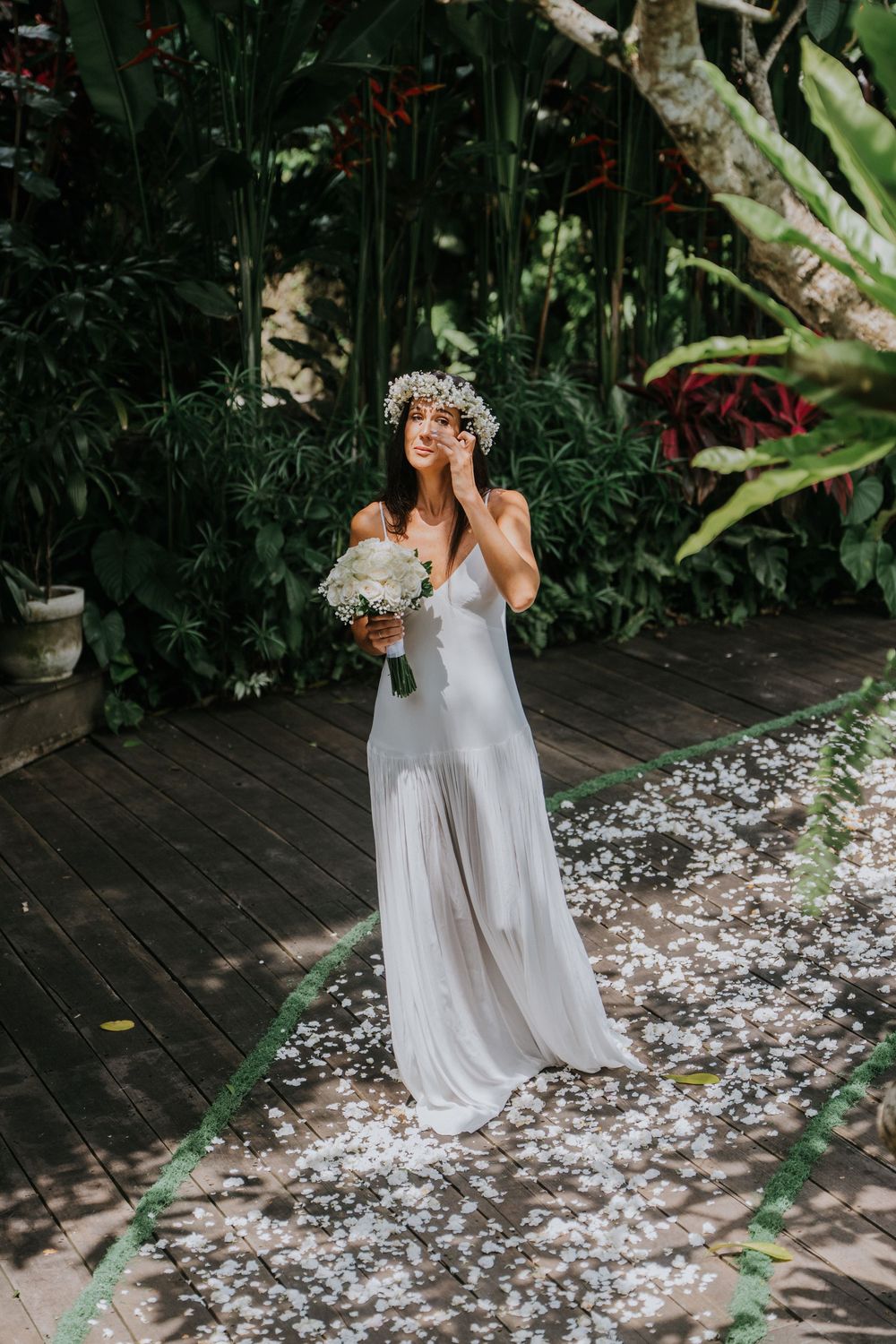 Bali resort wedding photography with jungle view ceremony at The Kayon Valley Resort