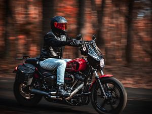 Portrait with his Motorcycle