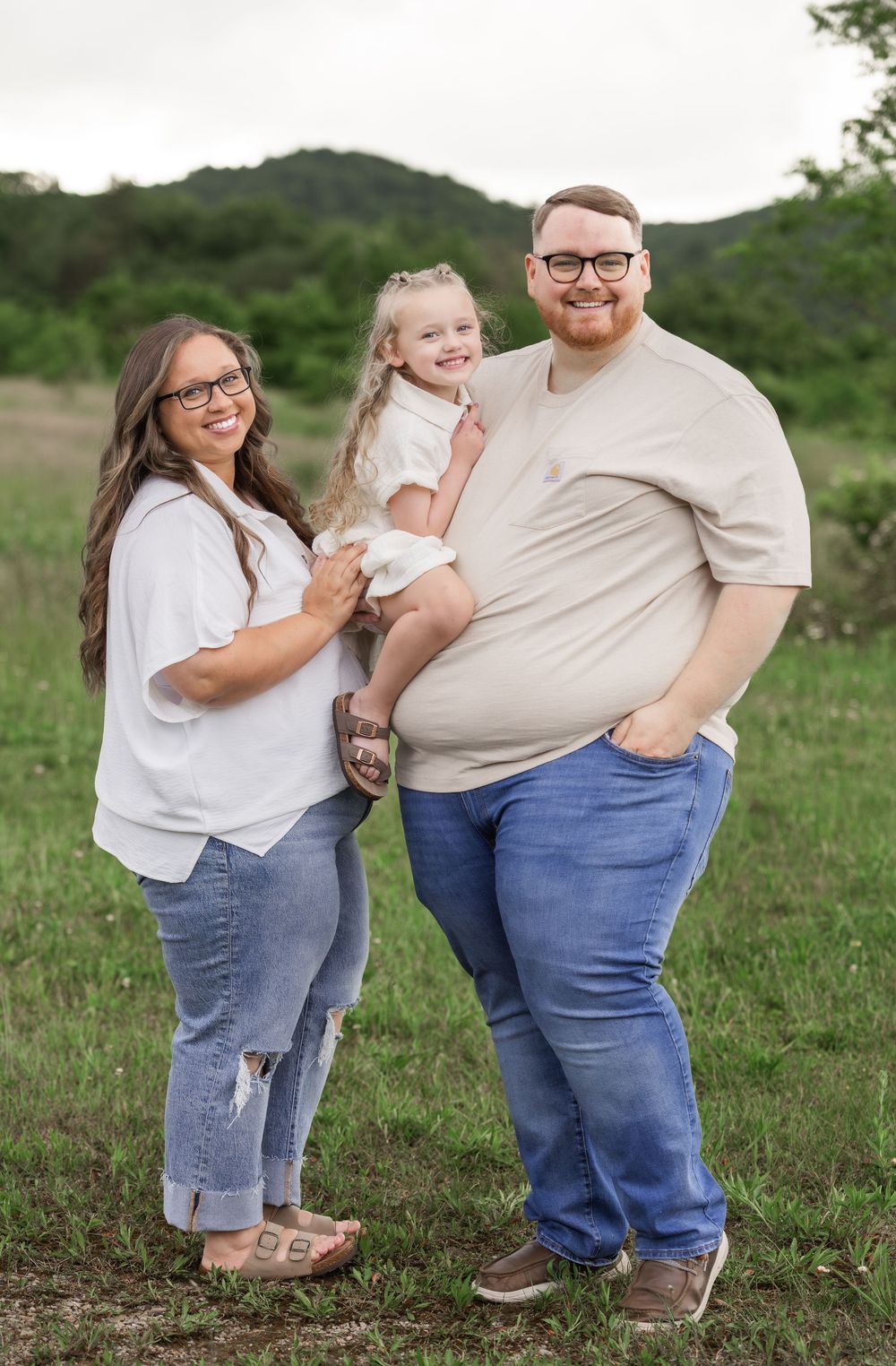 family looking