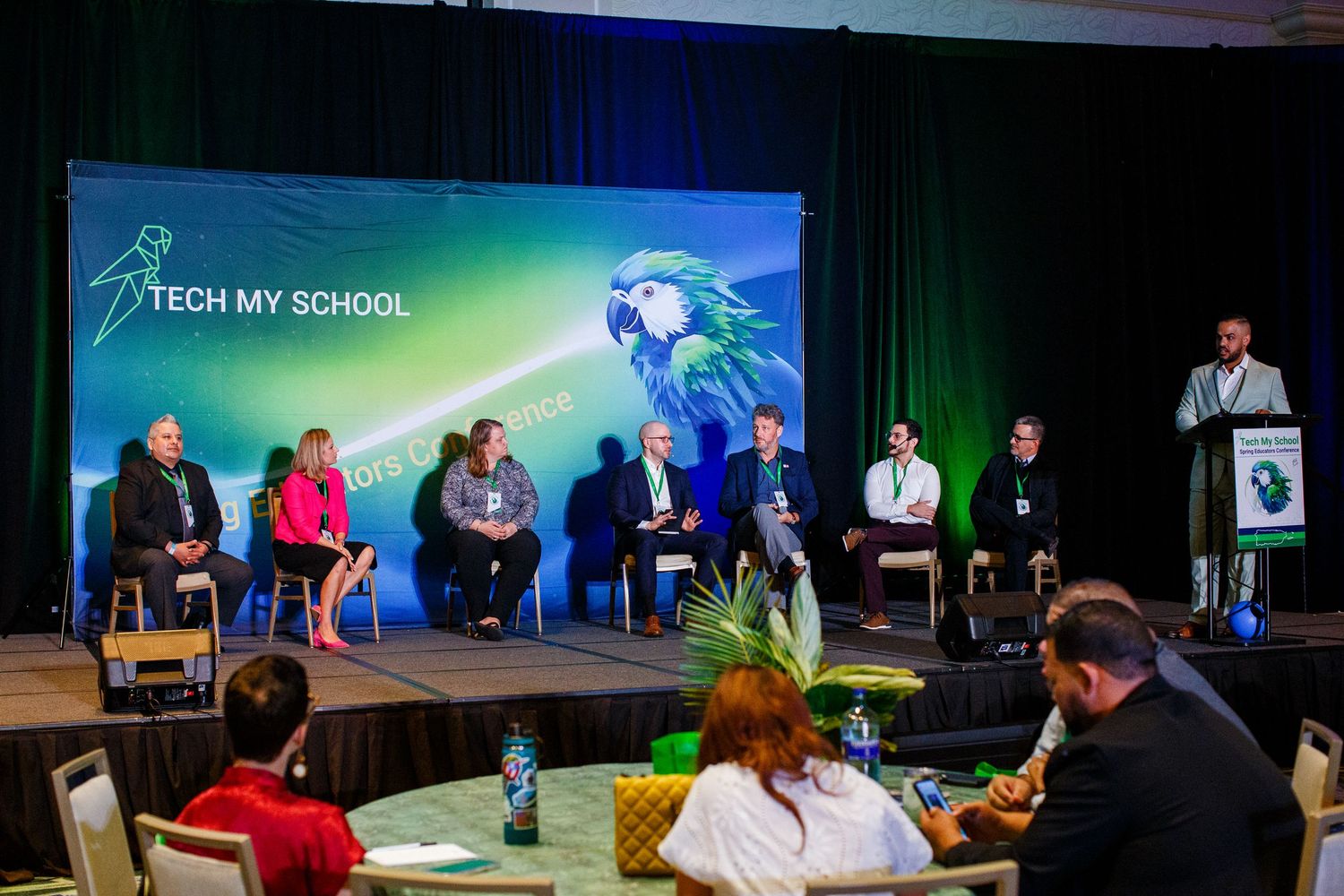 Panel discussion. Tech My School Spring Educators Conference.