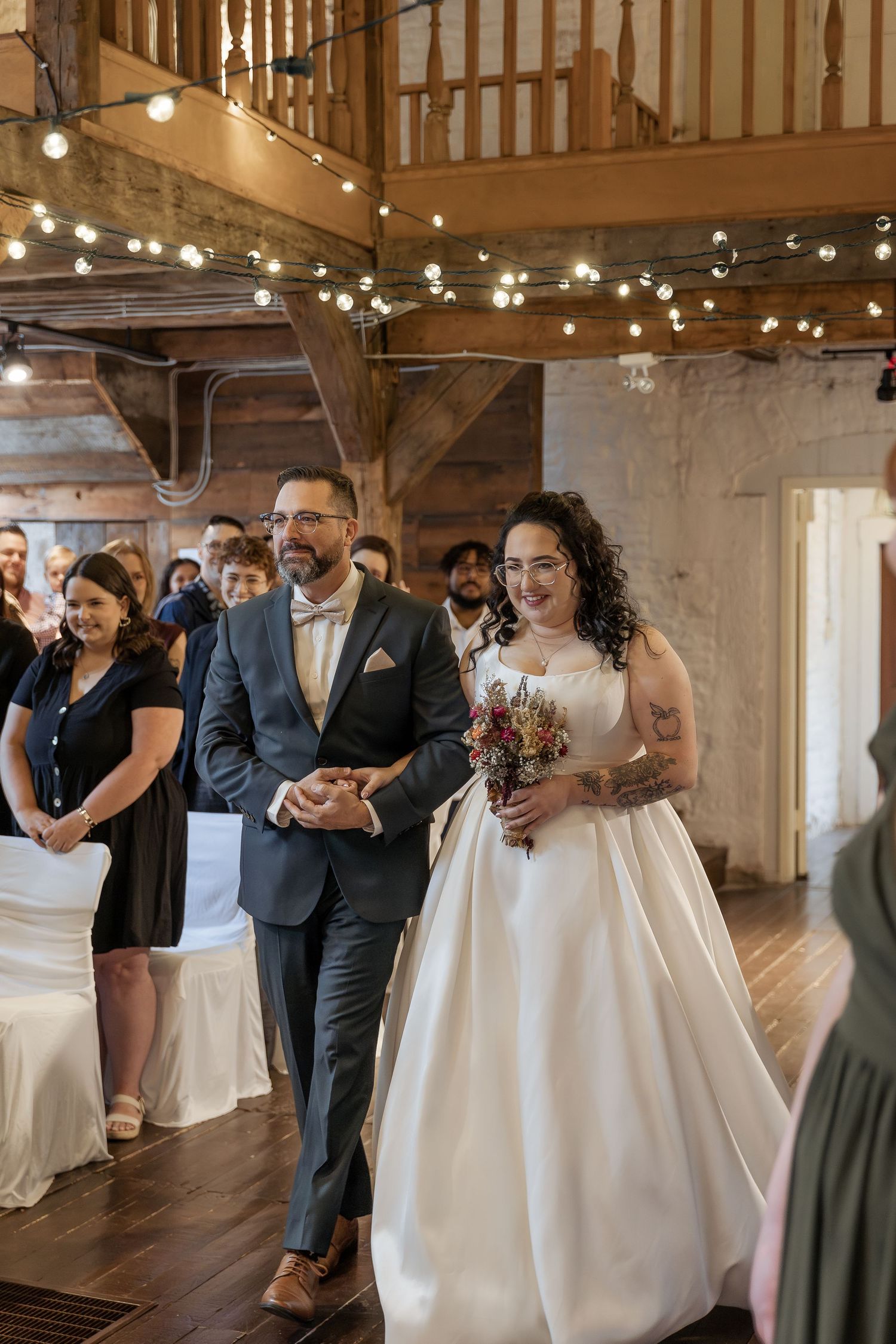 Elegant wedding ceremony photography in Moncton NB with natural light