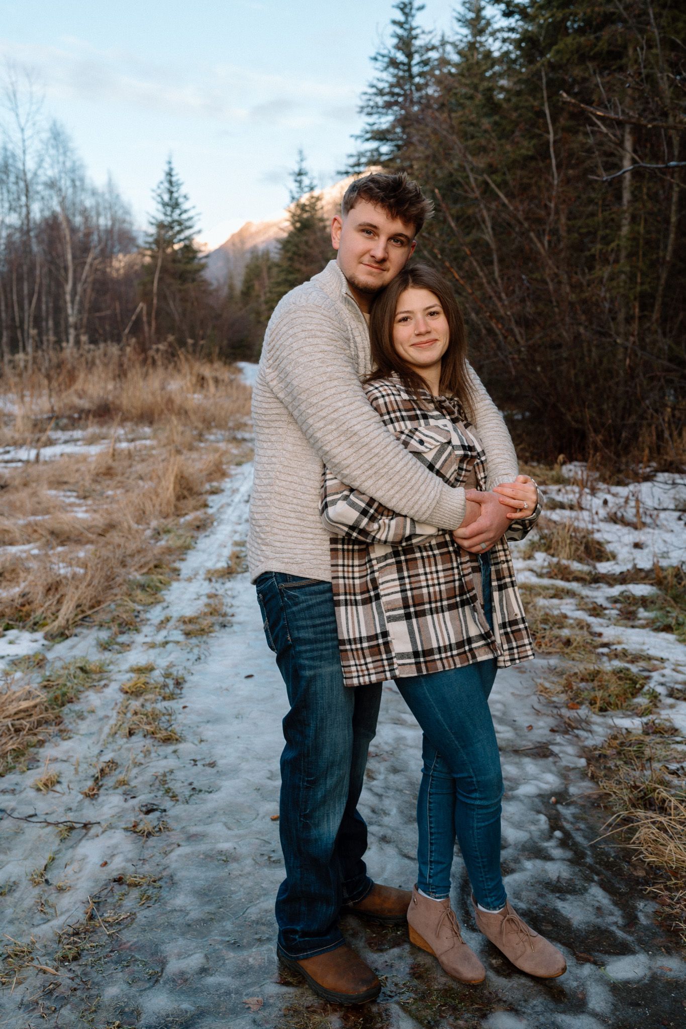 Simple winter day with the one you love in beige colors