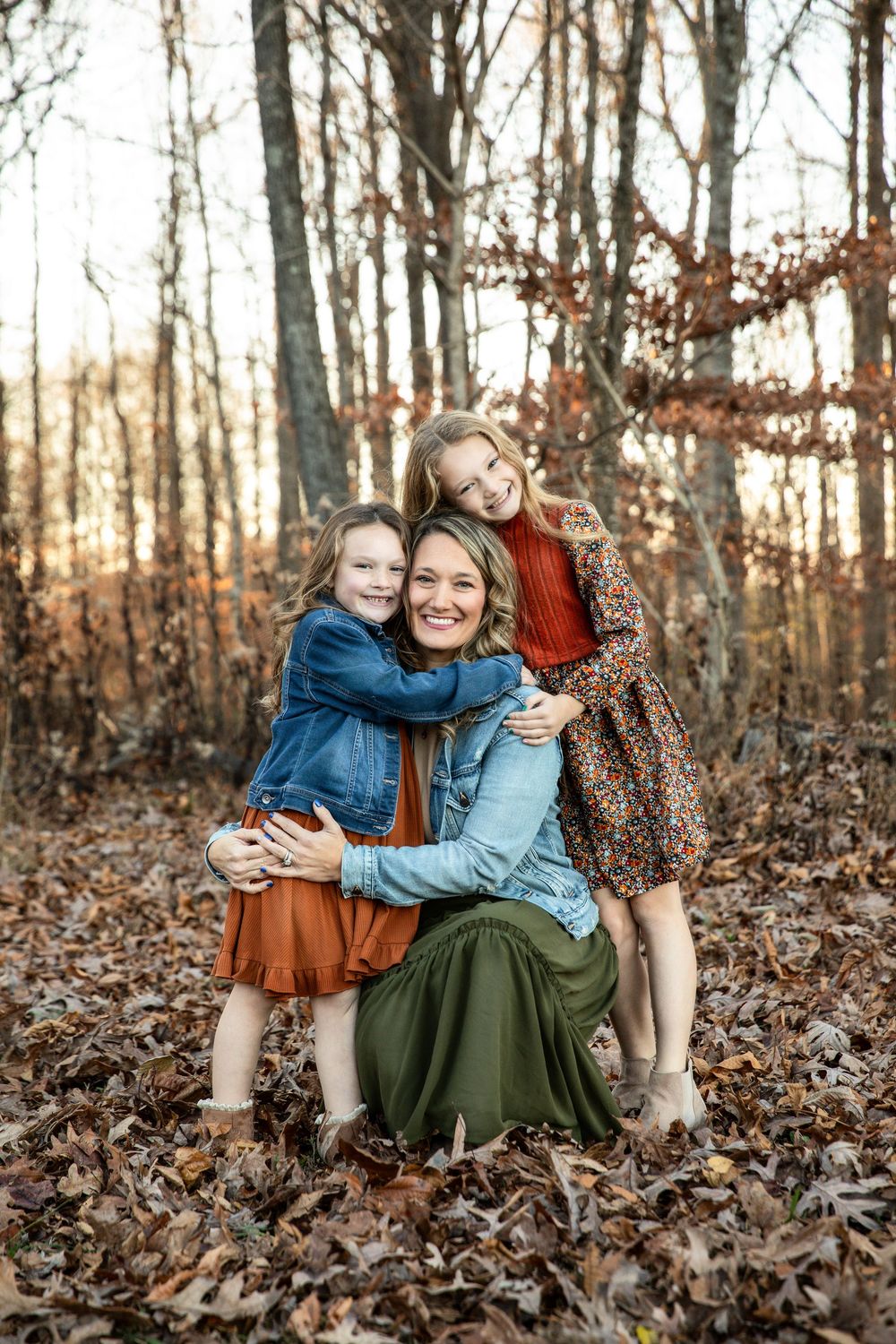 A mother and her daughters photographed by Middle Tennessee photographer, Christina Rush