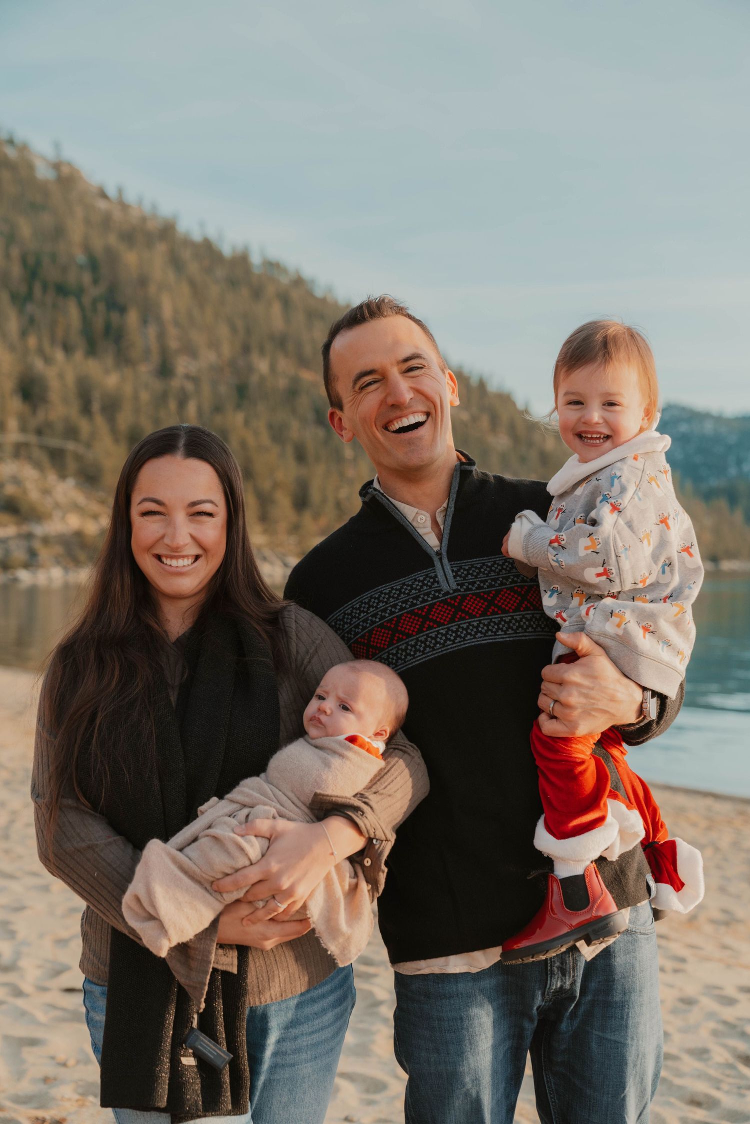 Family photos captured at Lake Tahoe