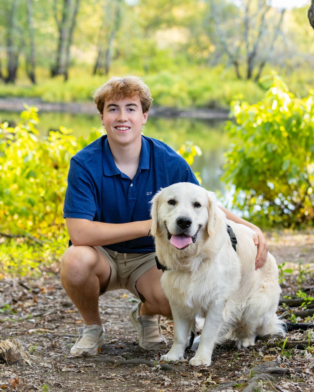 Lincoln Sudbury high school senior yearbook portrait by a river in Concord, MA.  Serving Weston, Wayland, Lincoln Sudbury & Concord Carlisle