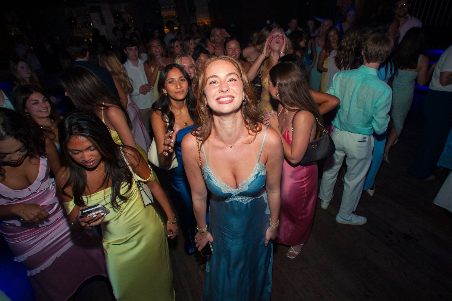 A girl on the dancefloor at a Los Angeles Nightclub