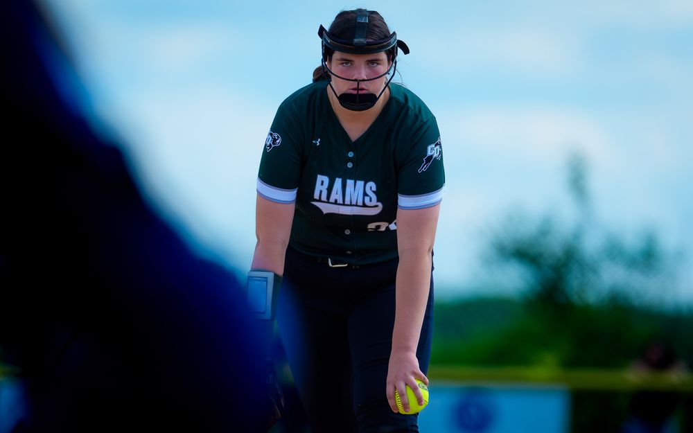 CD Rams softball player focused before at bat vs North Penn, PIAA States Round One, by Deanna Fox, SportsFox Photography based in Hershey PA