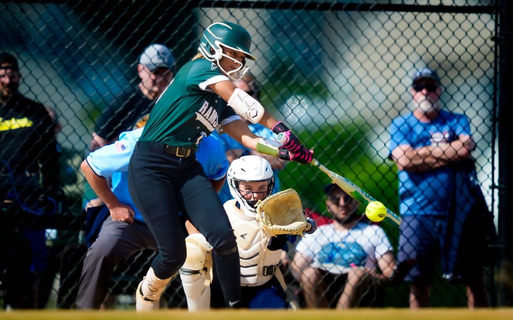 Central Dauphin Rams softball player bats vs North Penn, PIAA States Round One, by Deanna Fox, SportsFox Photography based in Hershey PA