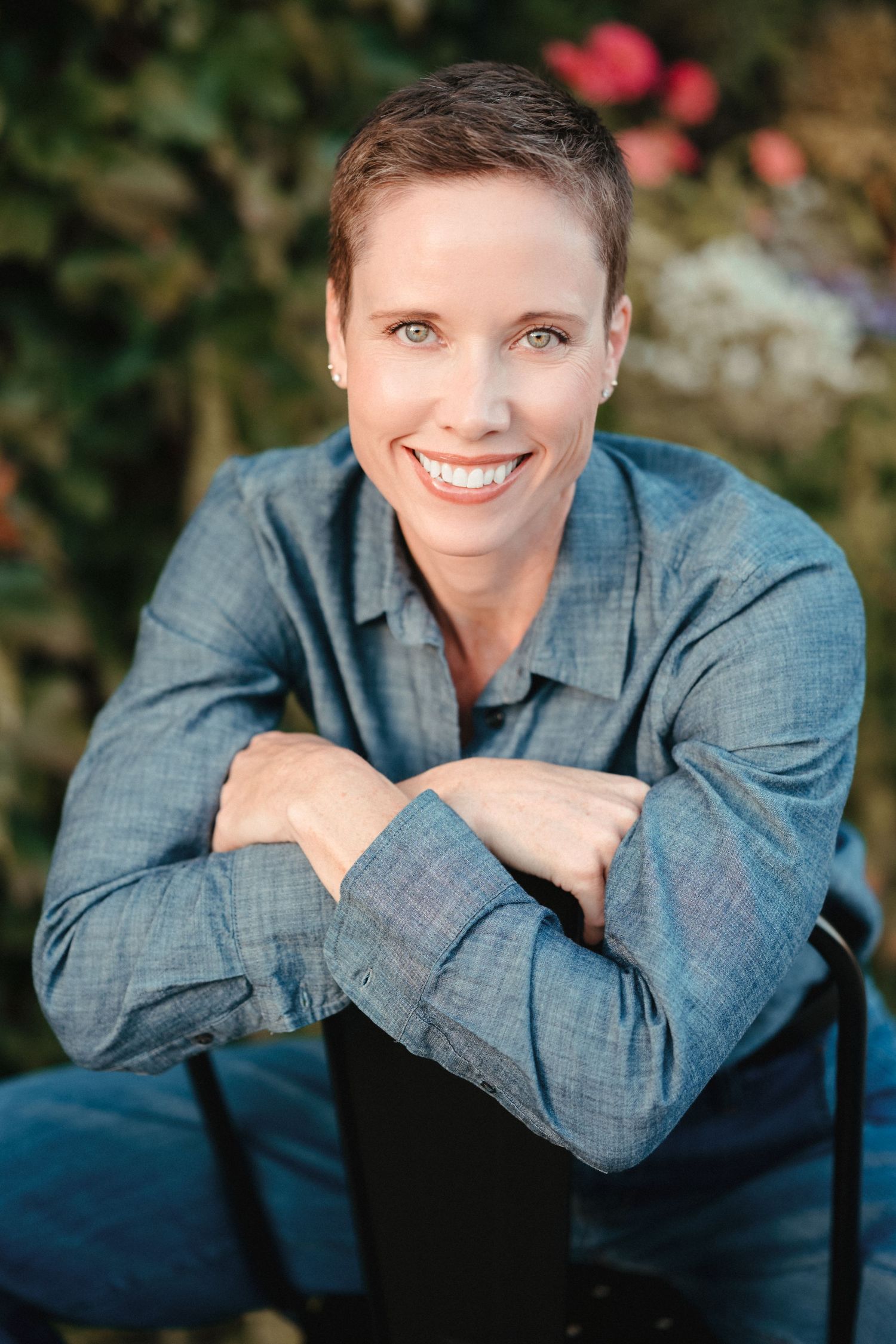 Outdoor professional headshot of woman in Brookings, SD.