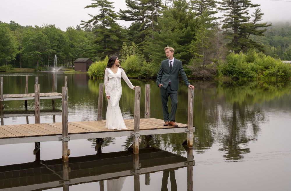 Gunstock Resort wedding inspiration with scenic mountain views, lodge ceremony, and elegant reception styling.