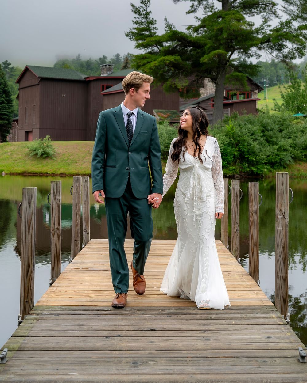 Gunstock Resort wedding inspiration with scenic mountain views, lodge ceremony, and elegant reception styling.