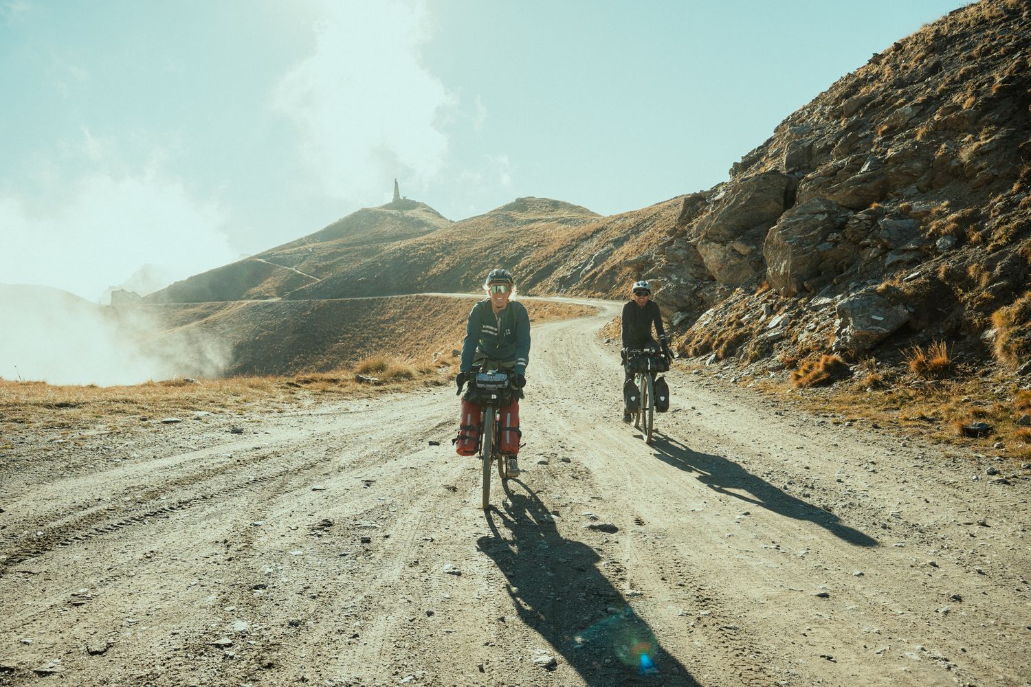 photo lors d'un bivouac de bikepacker