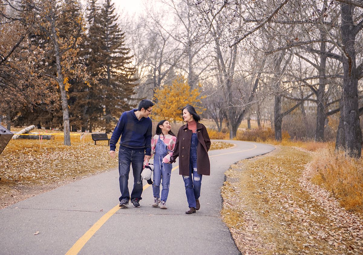 Family photo in confederation park.