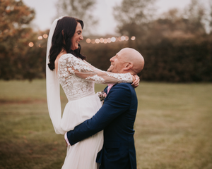 Intimate wedding couple portraits taken in a natural outdoor setting.Over Barn, Gloucester,