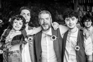 A series of joyful candid moments captured at a wedding celebration. Porthleven, Cornwall