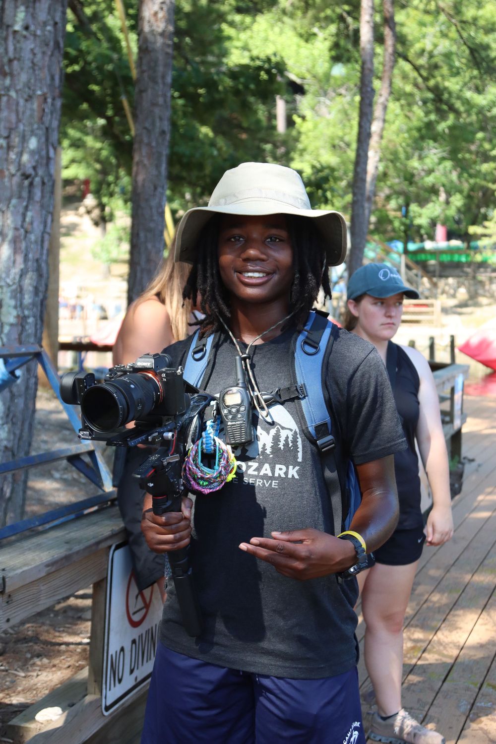 Mills at Camp Ozark during her Summer 2024 internship.