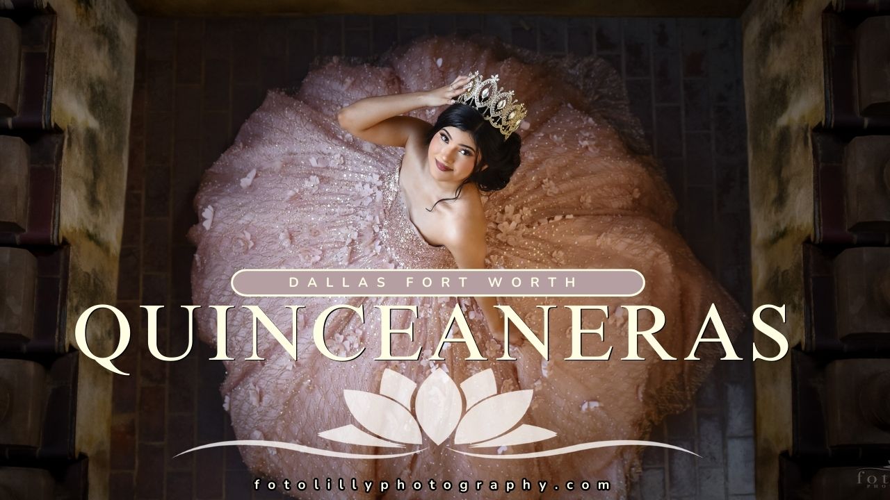 Fotografía y video de quinceañera en Dallas–Fort Worth con dirección profesional y organización completa