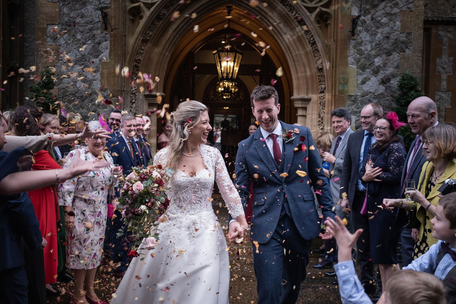 A classic look for a traditional church wedding.