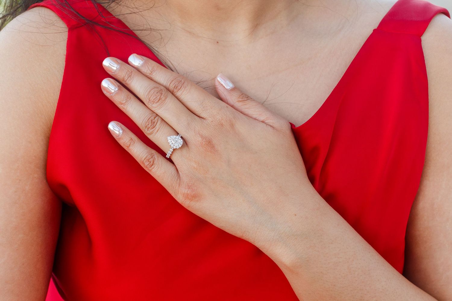 Proposal and engagement session. Ring shot. Kikita Surf Beach, Dorado, Puerto Rico.