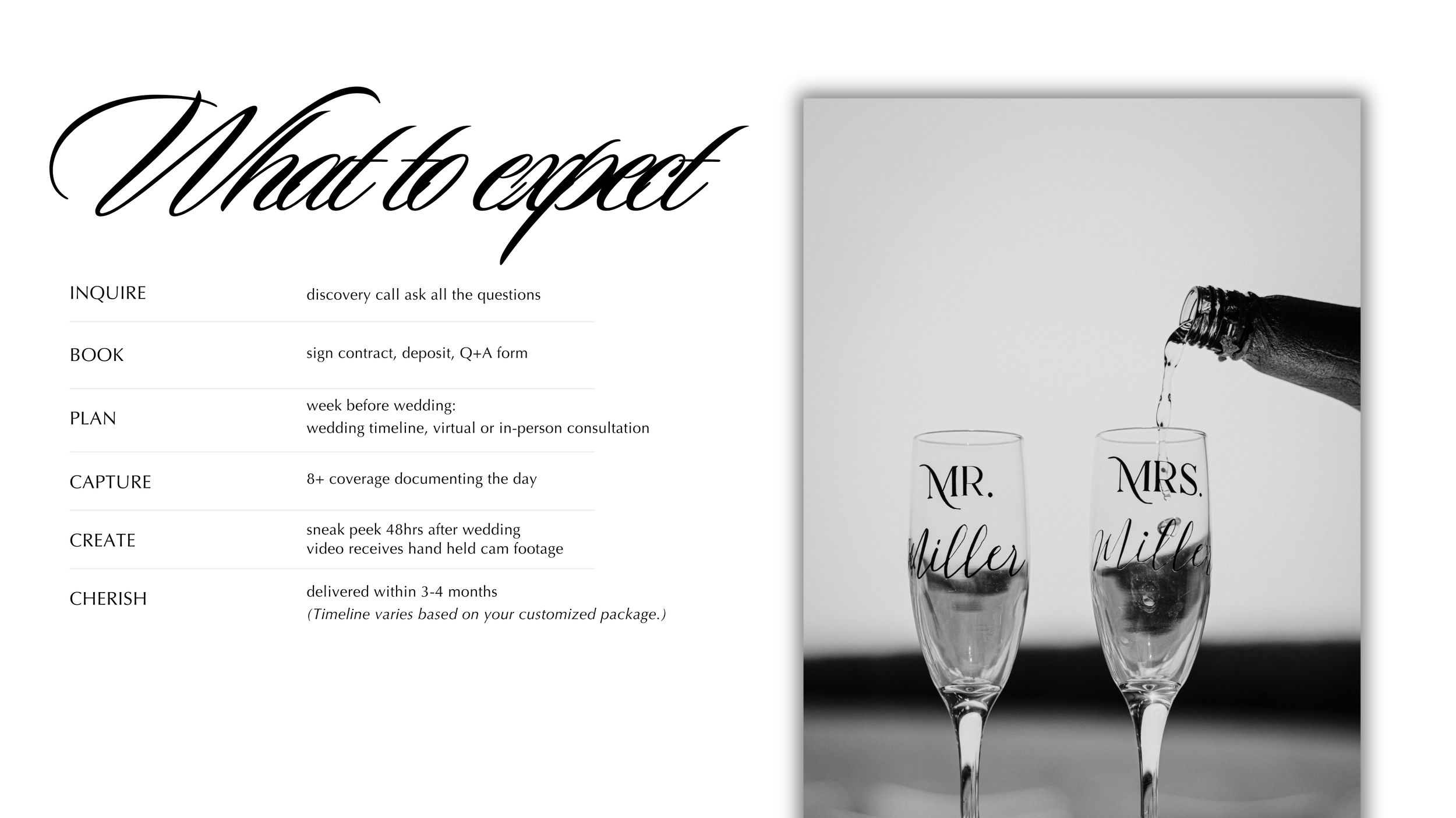 Black and white business card design mockup showing minimalist typography and contact details on dark background.
