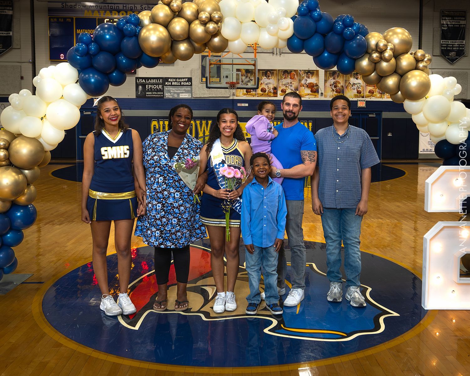 Phoenix Arizona Team Sports Banner Pictures by Anjeanette Photography Graduation High School Seniors AZ