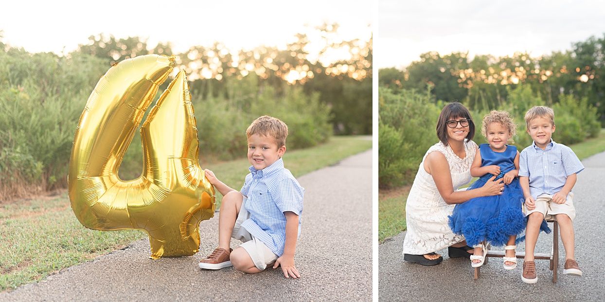 Little Boy 4th Birthday with Family and Grandparents at the Duck Pond by Bartlesville Family Photographer Kristi Bray