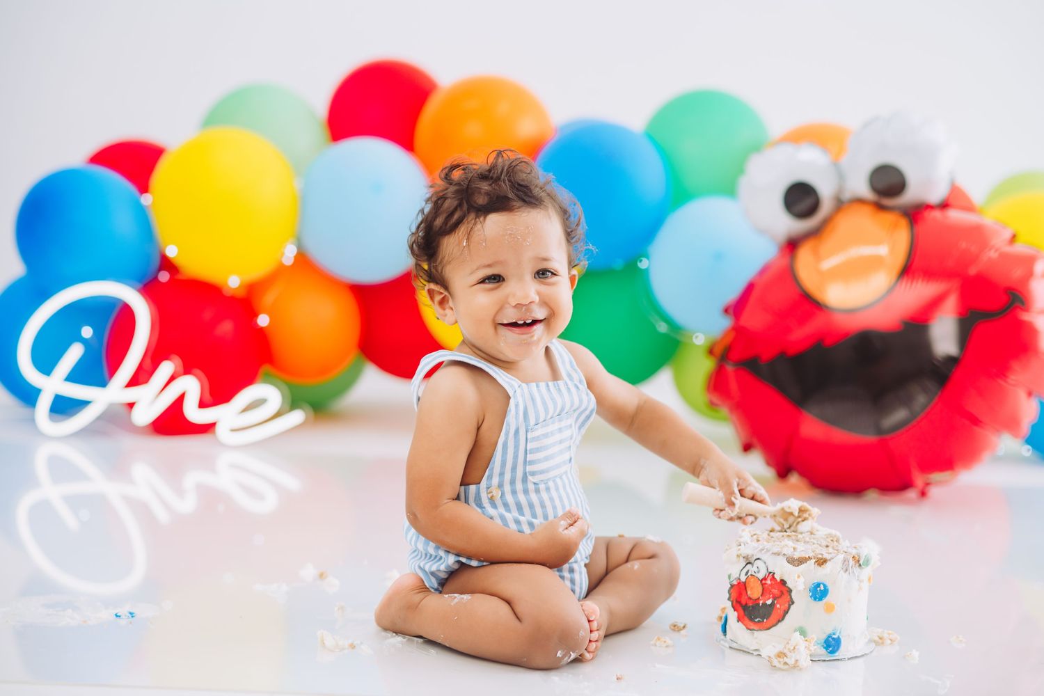 Elmo cake smash session