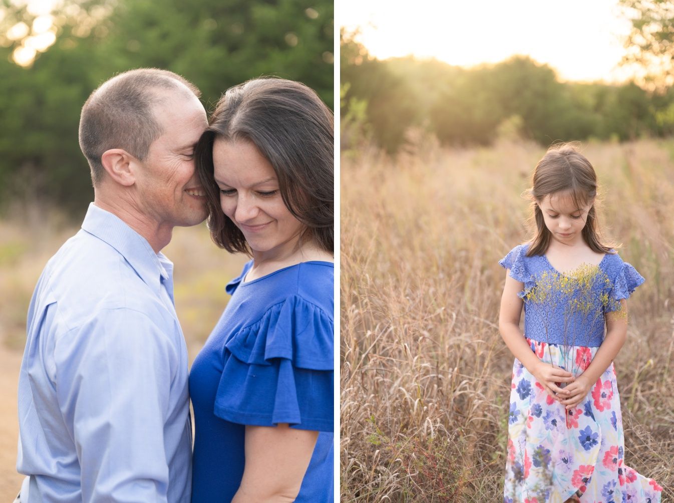 Family of Five Fall Portrait Session in Field by Bartlesville Family Photographer Kristi Bray