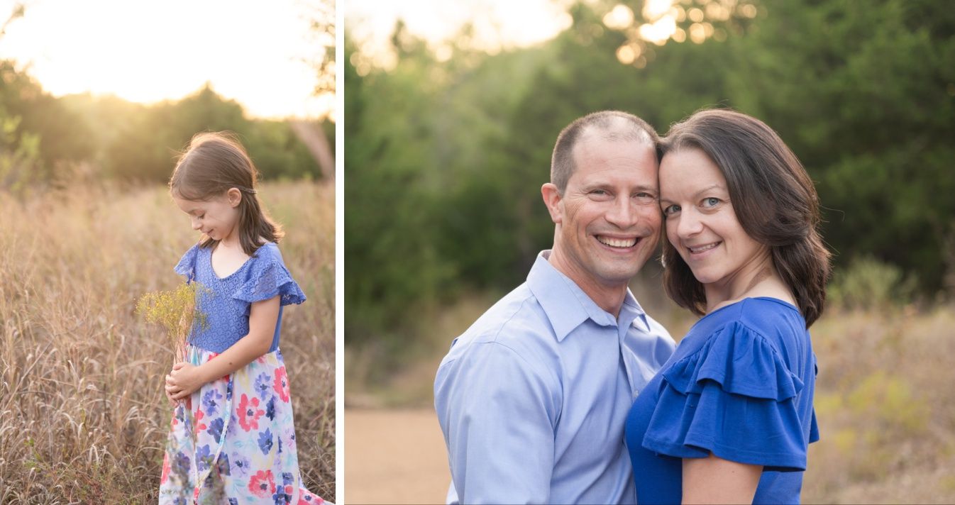 Family of Five Fall Portrait Session in Field by Bartlesville Family Photographer Kristi Bray