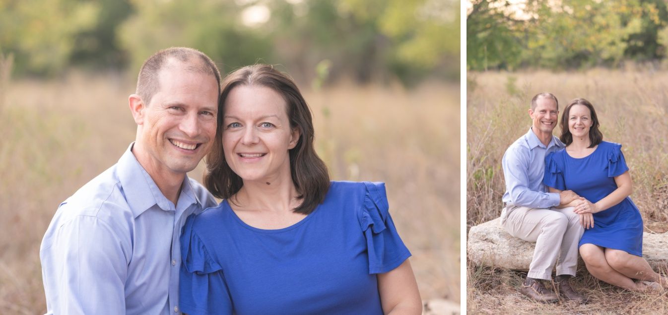Family of Five Fall Portrait Session in Field by Bartlesville Family Photographer Kristi Bray