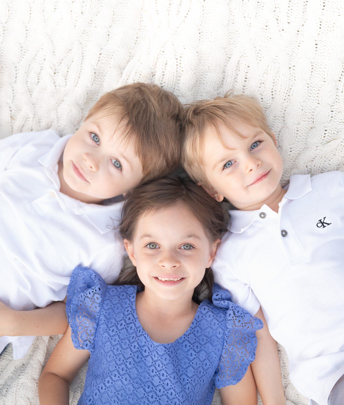 Family of Five Fall Portrait Session in Field by Bartlesville Family Photographer Kristi Bray