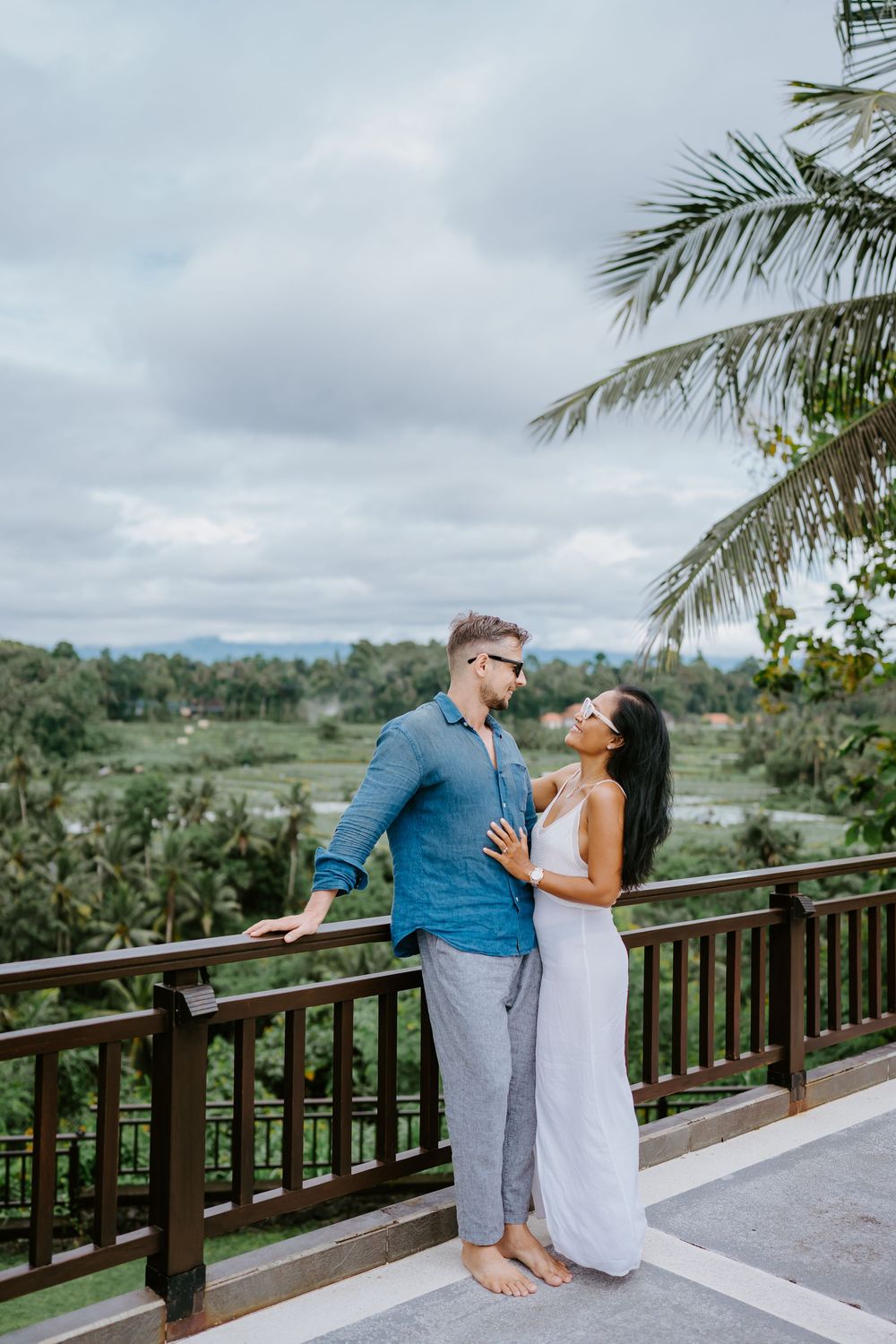 Bali couple photoshoot with ricefield views