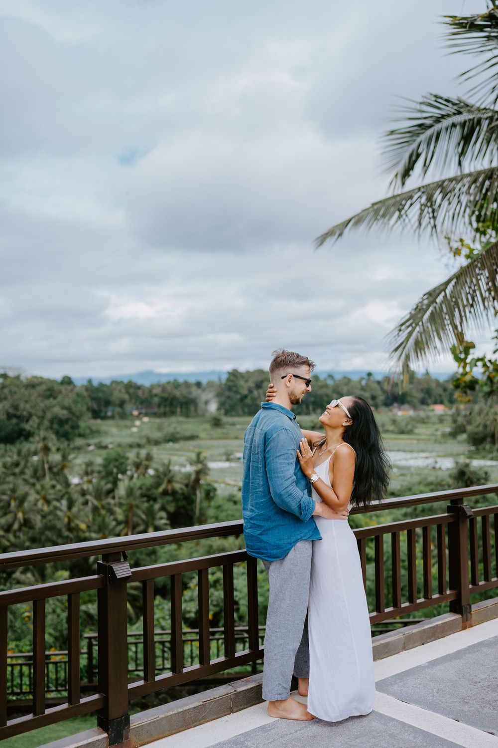 Bali couple photoshoot with ricefield views