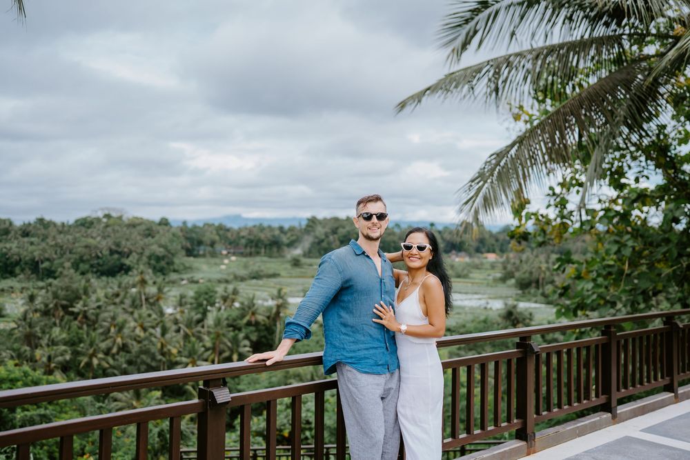 Bali couple photoshoot with ricefield views