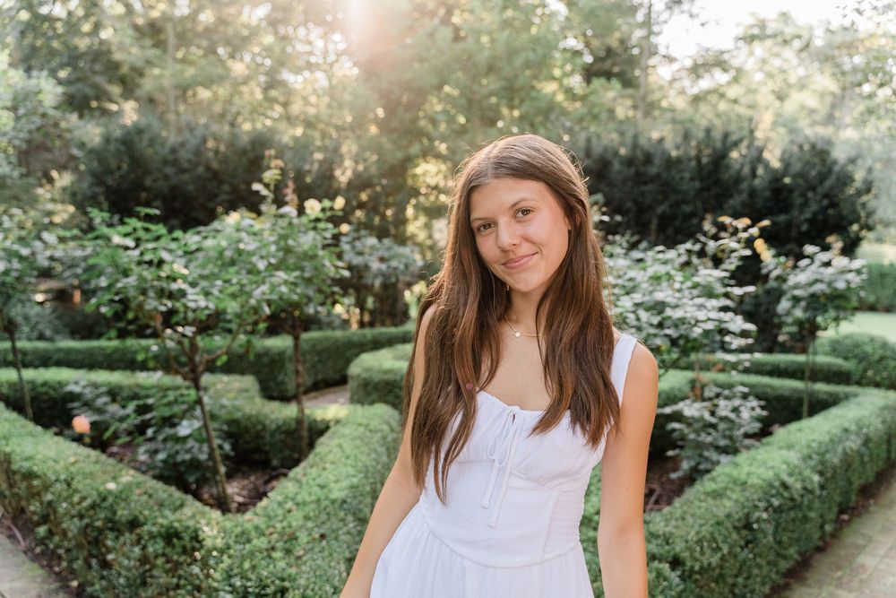 High school senior from Maumee enjoying outdoor senior pictures