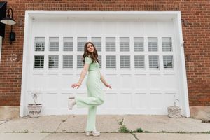 Perrysburg High School senior photographed during modern senior photo session
