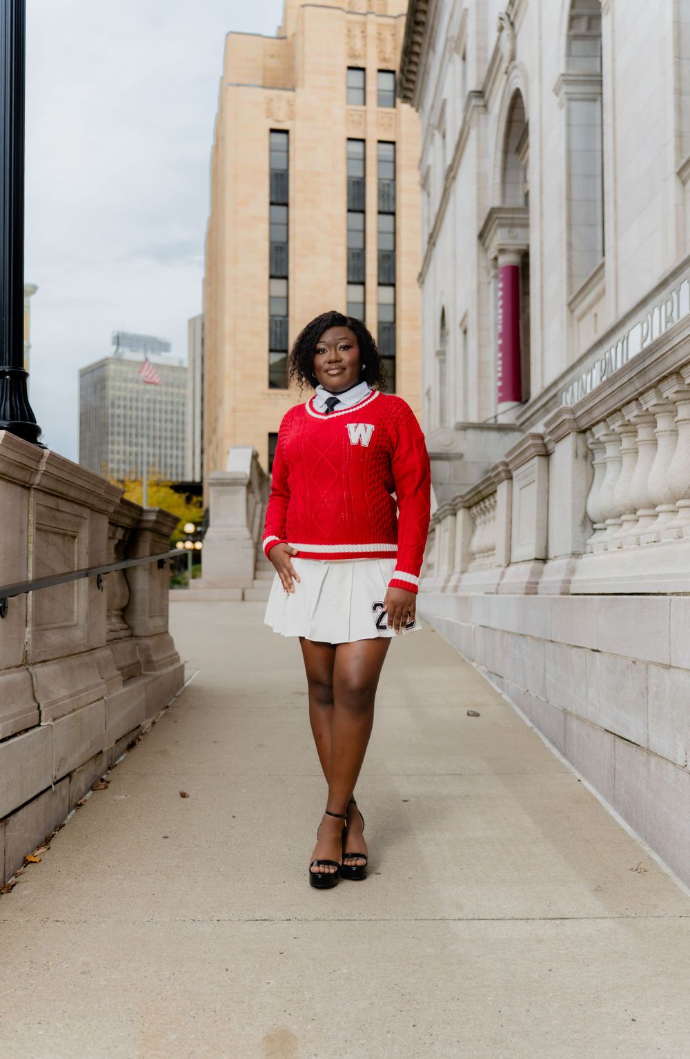 High School Senior Portraits Downtown Saint Paul, MN | George Latimer Central Library | Juve Photography