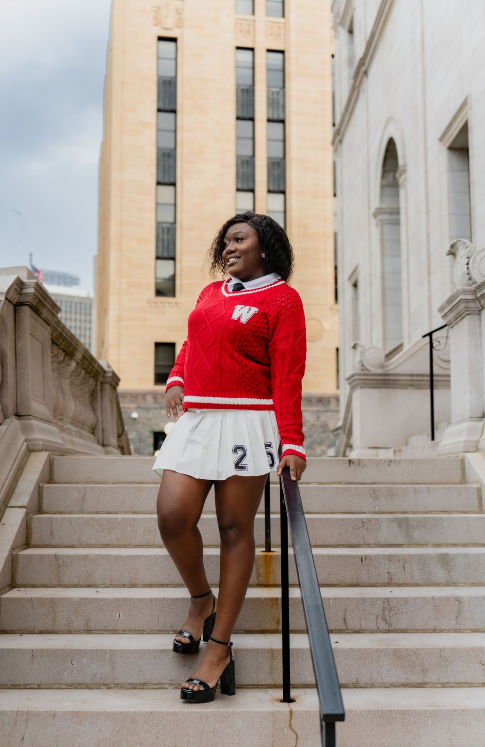 High School Senior Portraits Downtown Saint Paul, MN | George Latimer Central Library | Juve Photography