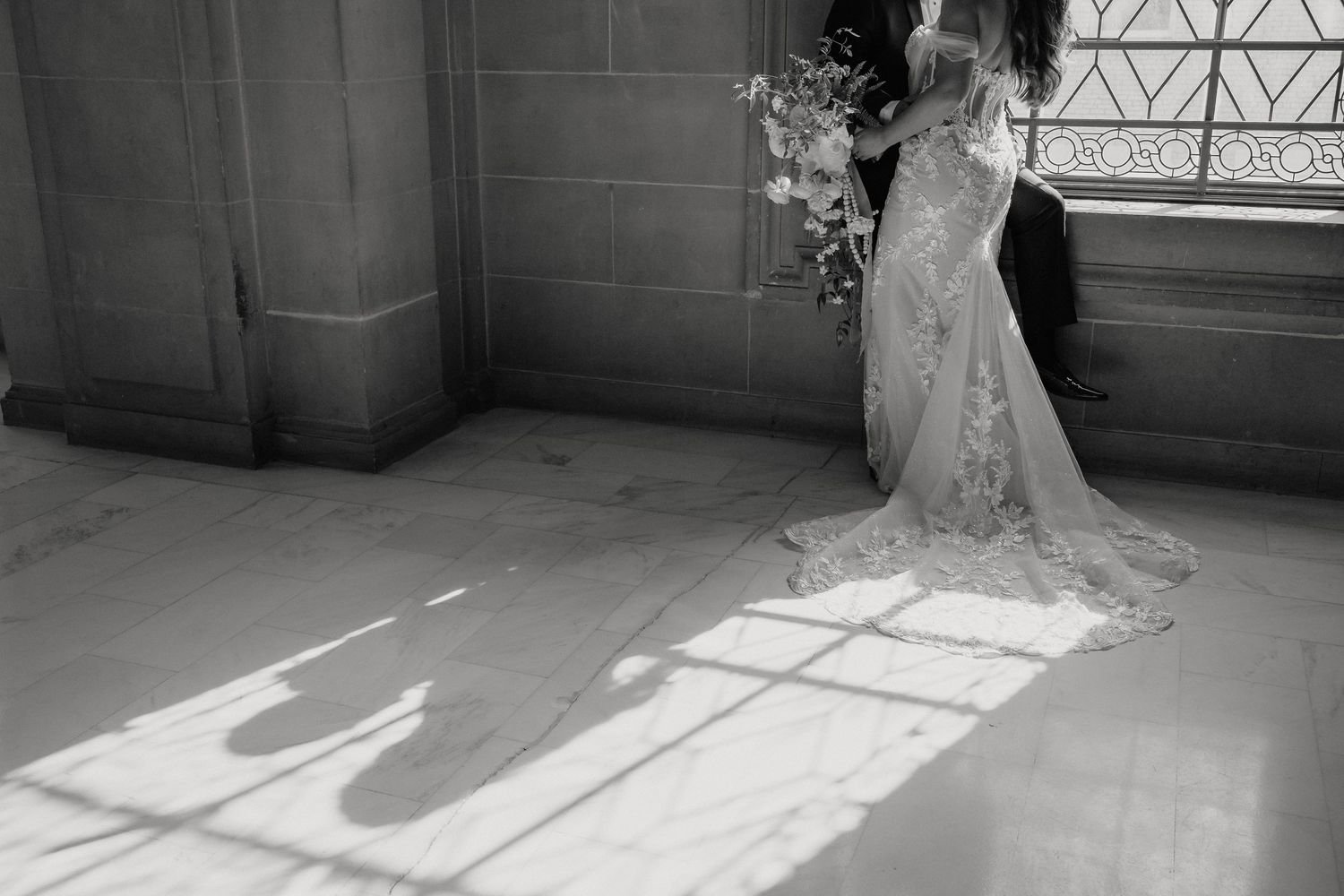 Sacramento wedding photographer. Black and white wedding couple.