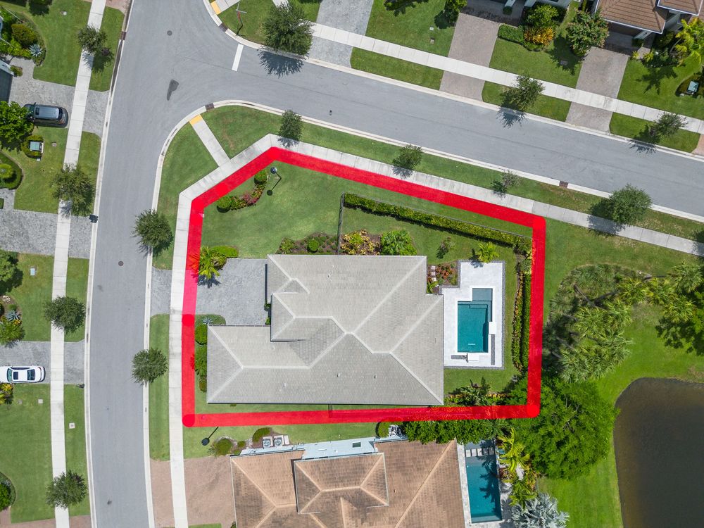 Drone real estate photography for this luxurious resort style property in Weston